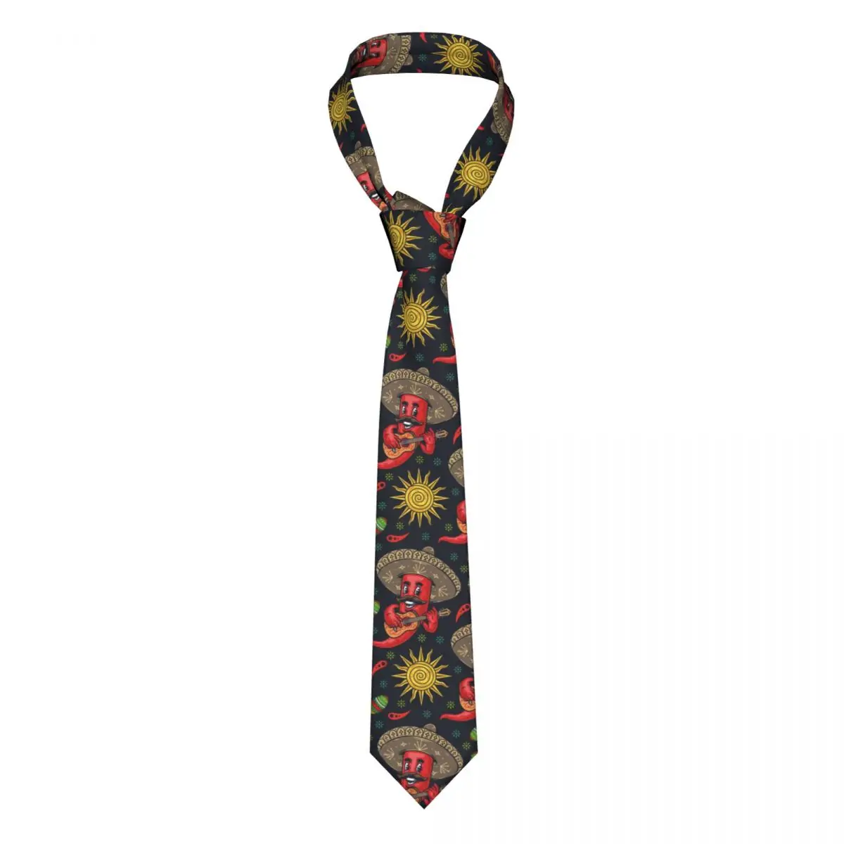 

Classic Tie for Men Silk Mens Neckties for Wedding Party Business Adult Neck Tie Casual Cartoon Chili Pepper Tie