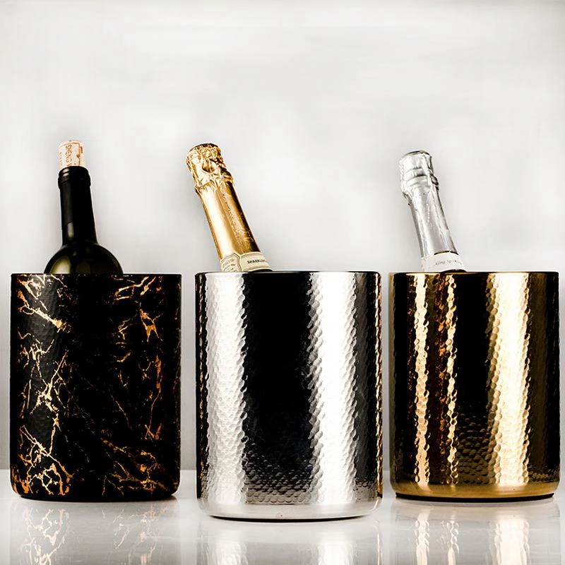750ml gilding gold scale Chiller Bucket Insulated Stainless Steel cooling Ice Bucket for red wine champagne beer
750ml gilding gold scale Chiller Bucket Insulated Stainless Steel cooling Ice Bucket for red wine champagne beer