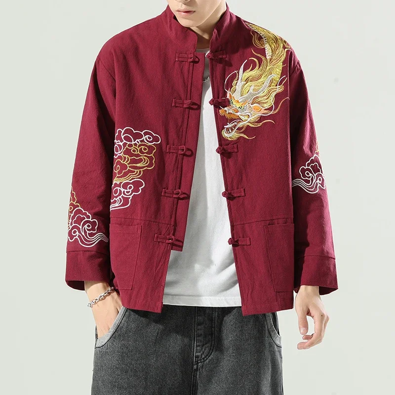 Male Costume 2023 Embroidery Dragon Tangsuit Traditional Chinese Clothing for Men Shirt Tops Jacket Cheongsam Hanfu Vintage
Male Costume 2023 Embroidery Dragon Tangsuit Traditional Chinese Clothing for Men Shirt Tops Jacket Cheongsam Hanfu Vintage