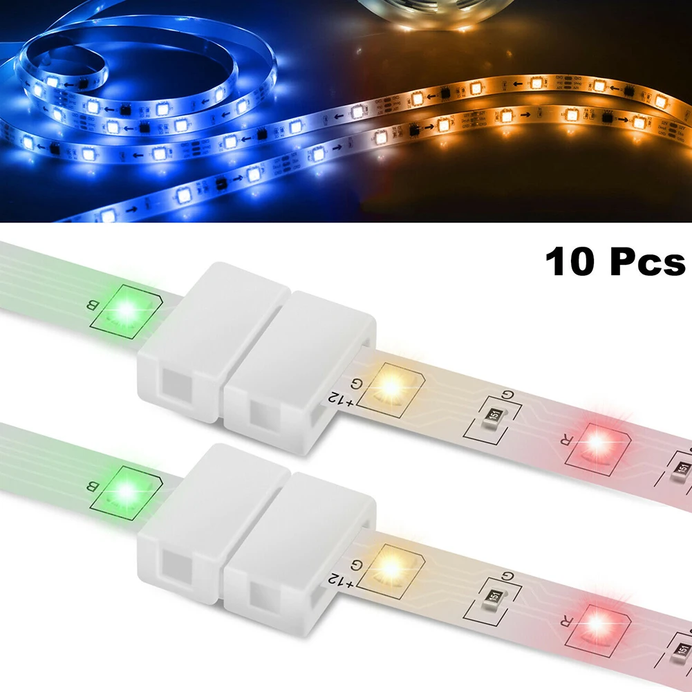 10 PCS 10mm 4-pin Solderless Clip-on Coupler Connector For 5050 RGB LED Strip Light Solder-free Buckle Connector
10 PCS 10mm 4-pin Solderless Clip-on Coupler Connector For 5050 RGB LED Strip Light Solder-free Buckle Connector