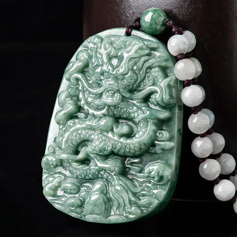 Natural A-goods Jadeite Overlord Dragon King Teng Four Seas Pendant Ice Jade Men's Necklace Women's Charms Wholesale
Natural A-goods Jadeite Overlord Dragon King Teng Four Seas Pendant Ice Jade Men's Necklace Women's Charms Wholesale