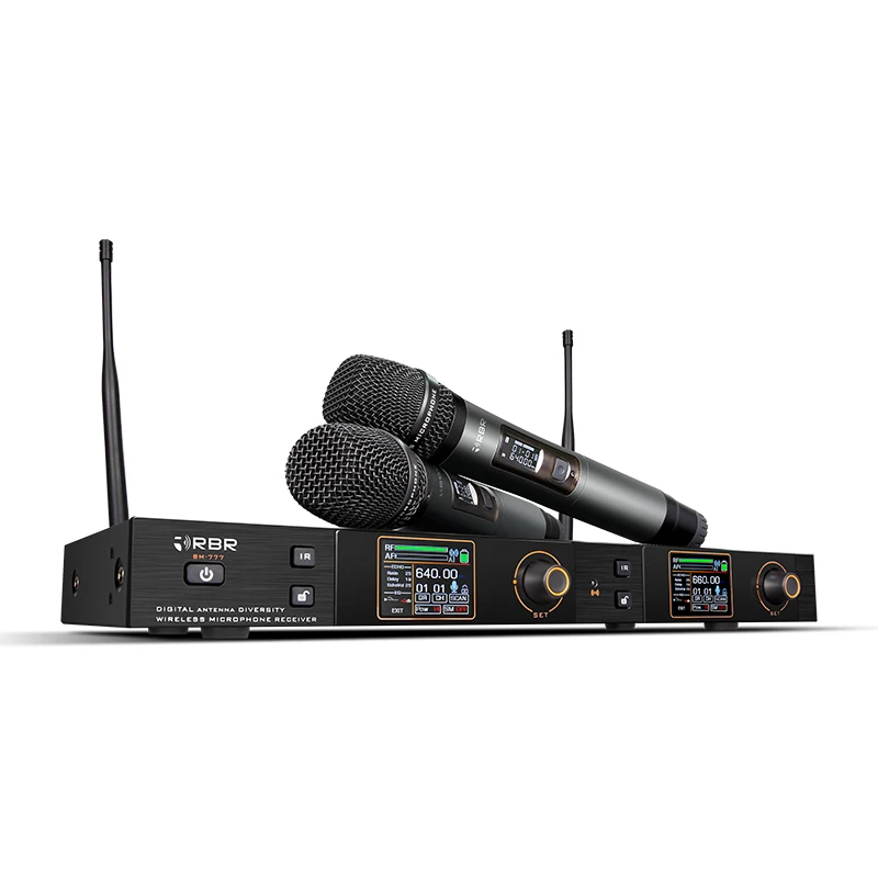 Professional bm777 uhf digital karaoke wireless microphone system with auto mute function
Professional bm777 uhf digital karaoke wireless microphone system with auto mute function