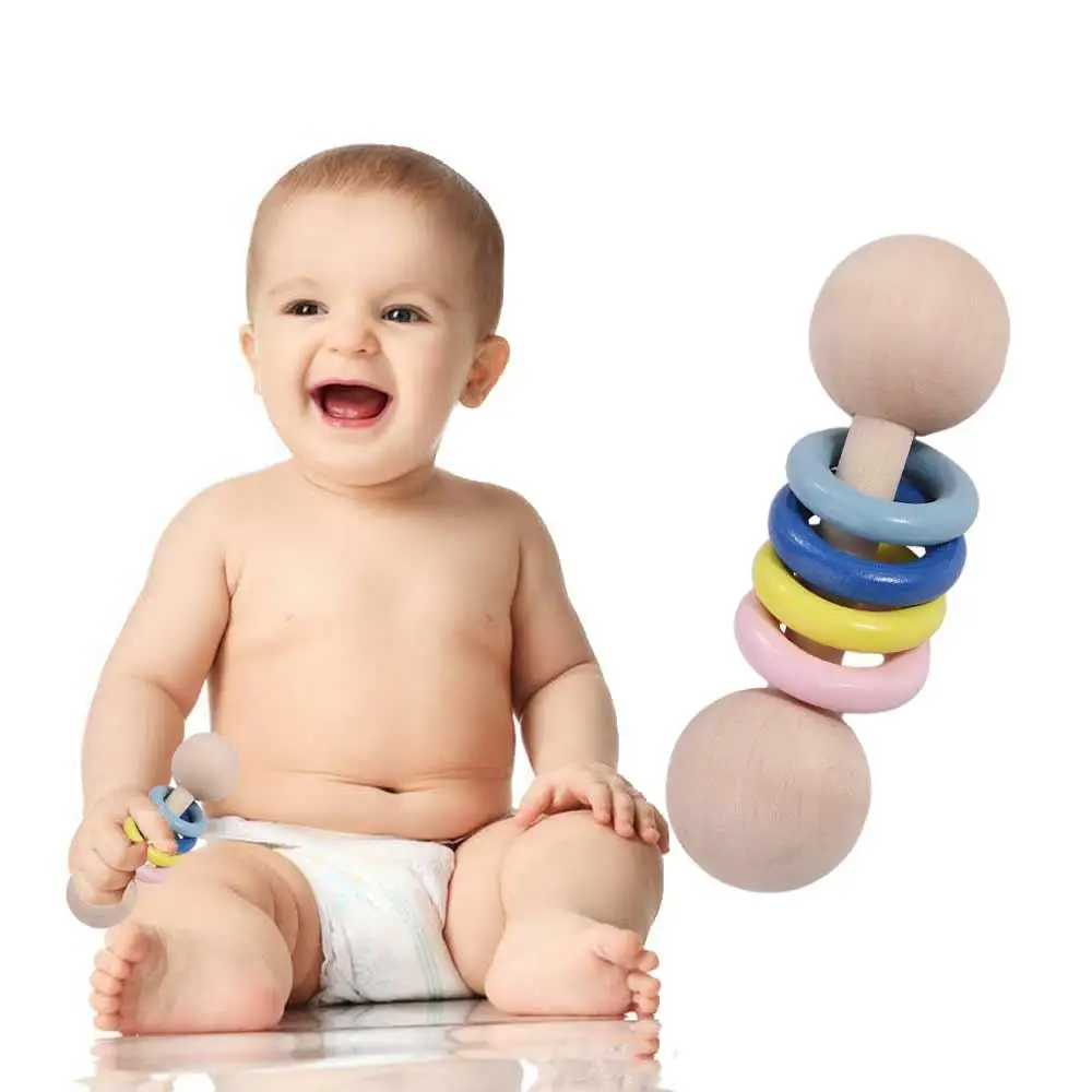 Wooden Wooden Baby Rattle Toy Rainbow Rings HandBell Musical HandBell Rattle Toy Montessori Educational
Wooden Wooden Baby Rattle Toy Rainbow Rings HandBell Musical HandBell Rattle Toy Montessori Educational