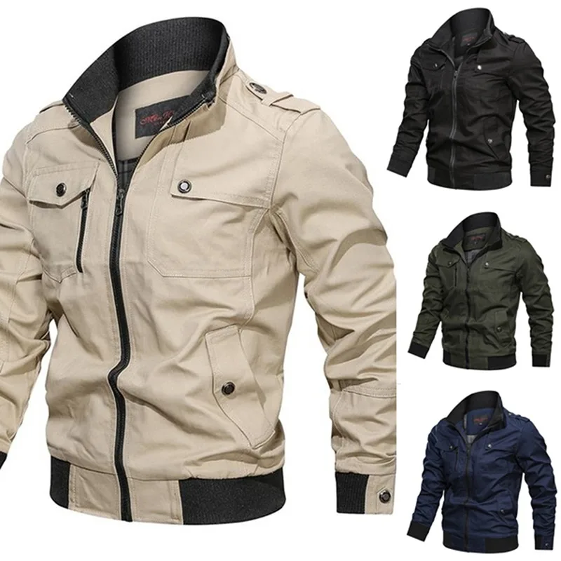 2023 New Spring Autumn Jacket Men Fashion Slim Bomber Windbreaker Jackets Coat Men's Clothing Tactics Military Casual Jacket Men
2023 New Spring Autumn Jacket Men Fashion Slim Bomber Windbreaker Jackets Coat Men's Clothing Tactics Military Casual Jacket Men