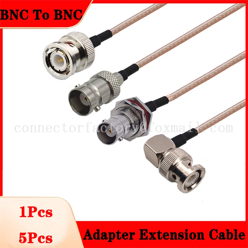 

1Pcs 5Pcs RG316 Cable BNC Male to BNC Male Female Plug Connector HD-SDI RF Coaxial Coax Antenna Pigtail Jumper 50 Ohm Adapter