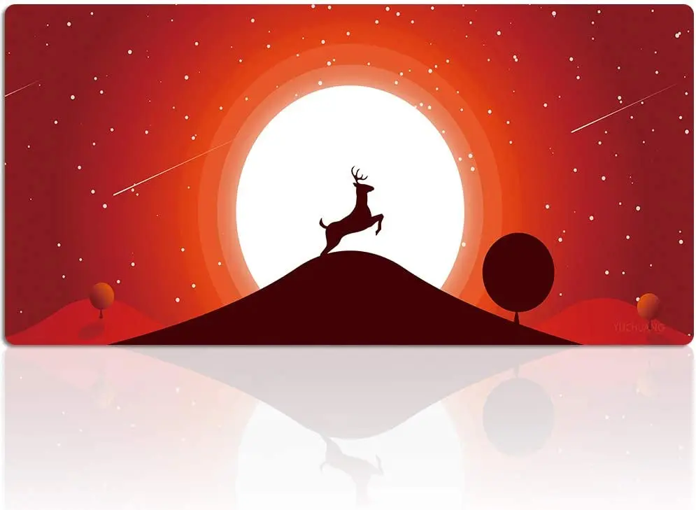Large Gaming Mouse Pad 35.4 x 15.7 Inch Non-Slip Rubber Base Stitching Edge Desk Pad for Gaming or Office Work 90x40 Deer
Large Gaming Mouse Pad 35.4 x 15.7 Inch Non-Slip Rubber Base Stitching Edge Desk Pad for Gaming or Office Work 90x40 Deer