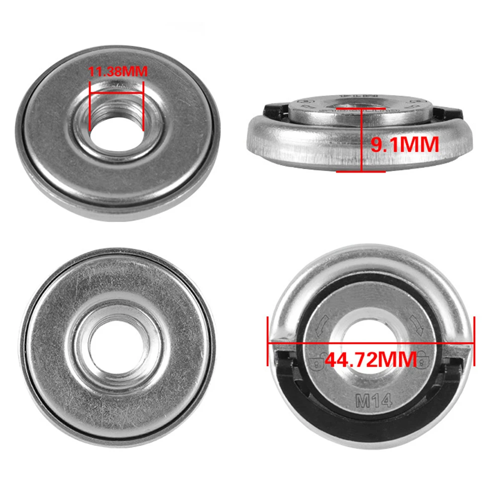 1Pc Pressing Plate M14 Quick Release Self-Locking Grinder Pressing Plate Flange Nut Power Chuck Angle Grinder Pressing Plate
1Pc Pressing Plate M14 Quick Release Self-Locking Grinder Pressing Plate Flange Nut Power Chuck Angle Grinder Pressing Plate