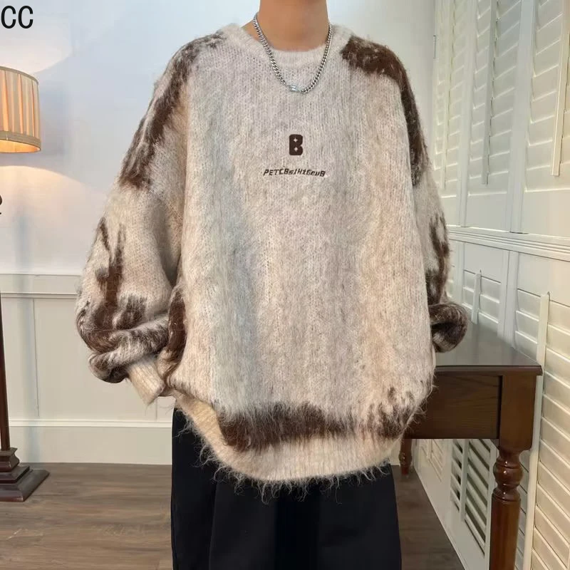 Fashion Design Retro Loose Sweater Men Korean O-Neck Streetstyle Thick Knit Pullover Spring Autumn Male Casual Jumper Gentlemen
Fashion Design Retro Loose Sweater Men Korean O-Neck Streetstyle Thick Knit Pullover Spring Autumn Male Casual Jumper Gentlemen