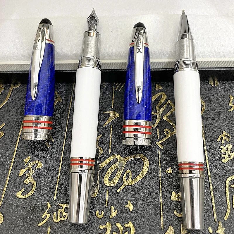 

MBS Limited Edition John F. Kennedy Carbon Fiber Rollerball Ballpoint Fountain Pen Writing Smooth MB With JFK Serial Number