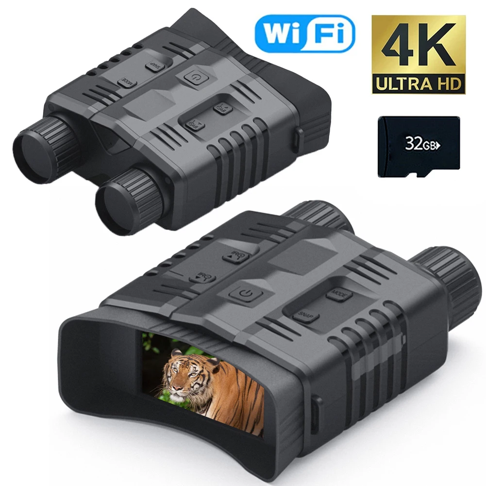 4K WiFi Night Vision Binoculars Device 800m Full Dark 8W Infrared 10x Digital Telescope Goggles For Hunting Camping Video Record
4K WiFi Night Vision Binoculars Device 800m Full Dark 8W Infrared 10x Digital Telescope Goggles For Hunting Camping Video Record