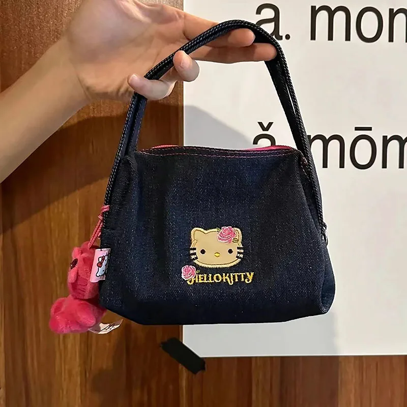 Hello Kitty Sanrio Kawaii Anime Embroidered Vintage Blue Denim Handbag Cute Cartoon Large Capacity Crossbody Bag Y2K Toys Kids
Hello Kitty Sanrio Kawaii Anime Embroidered Vintage Blue Denim Handbag Cute Cartoon Large Capacity Crossbody Bag Y2K Toys Kids