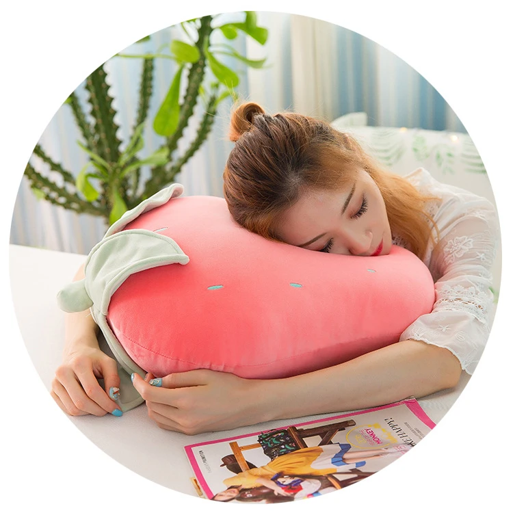 

Креативная мультяшная плюшевая детская милая плюшевая подушка в виде фруктов, подушка для дивана, забавная игрушка для сна, подарок для девочки