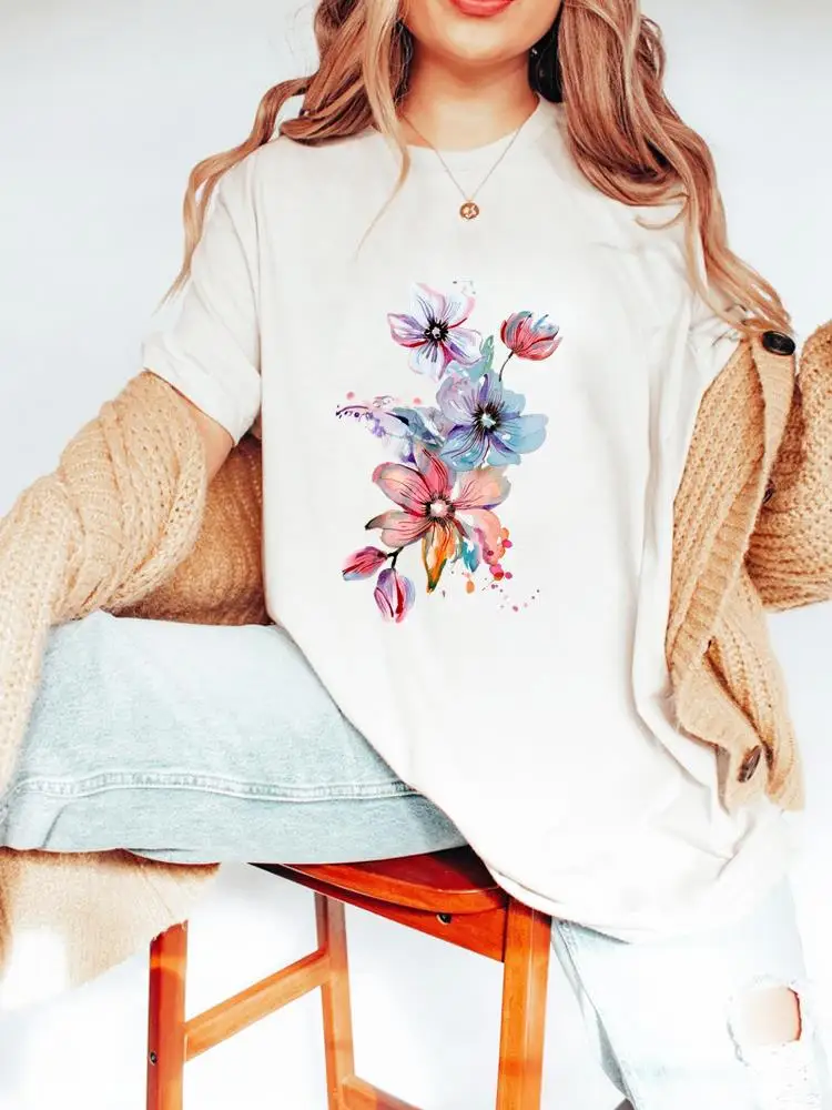 Female Shirt Tee Fashion Clothes Women Short Sleeve Lady Print Spring Summer Flower Sweet 90s Cute Graphic T-shirt
Female Shirt Tee Fashion Clothes Women Short Sleeve Lady Print Spring Summer Flower Sweet 90s Cute Graphic T-shirt