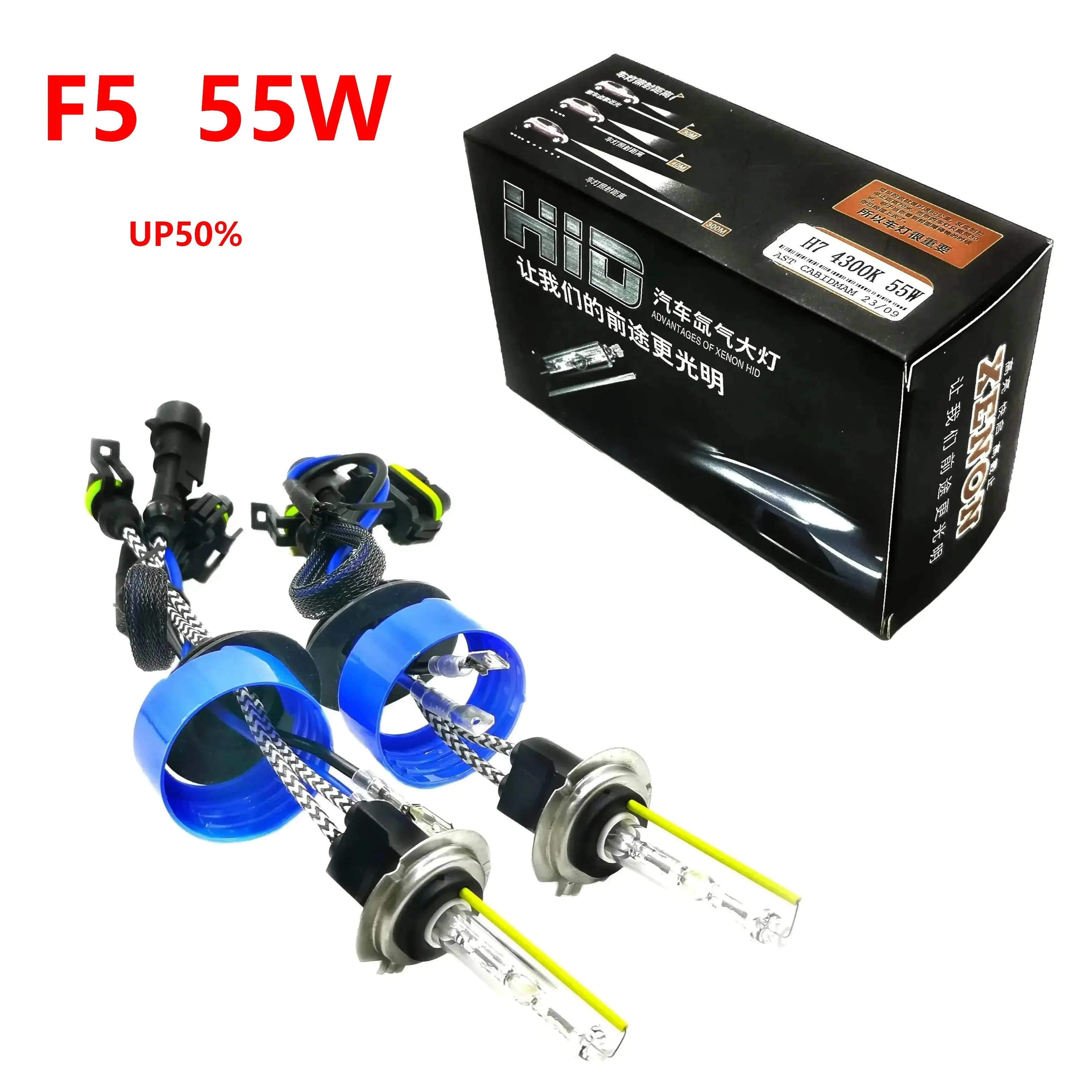 

Premium F5 55W H1 H3 H7 H8 H9 H11 9005 9006 HB3 HB4 d2h Ceramic AC Xenon Bulbs Metal Globes UP50% 5500LM 12V Cars HID Headlights