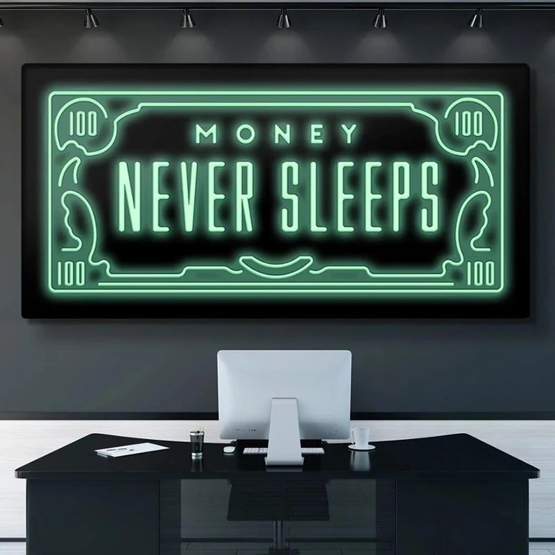Motivational Quotes Never Sleep Canvas Painting Nordic Money Posters and Prints Inspirational Decorative Wall Picture Office
Motivational Quotes Never Sleep Canvas Painting Nordic Money Posters and Prints Inspirational Decorative Wall Picture Office