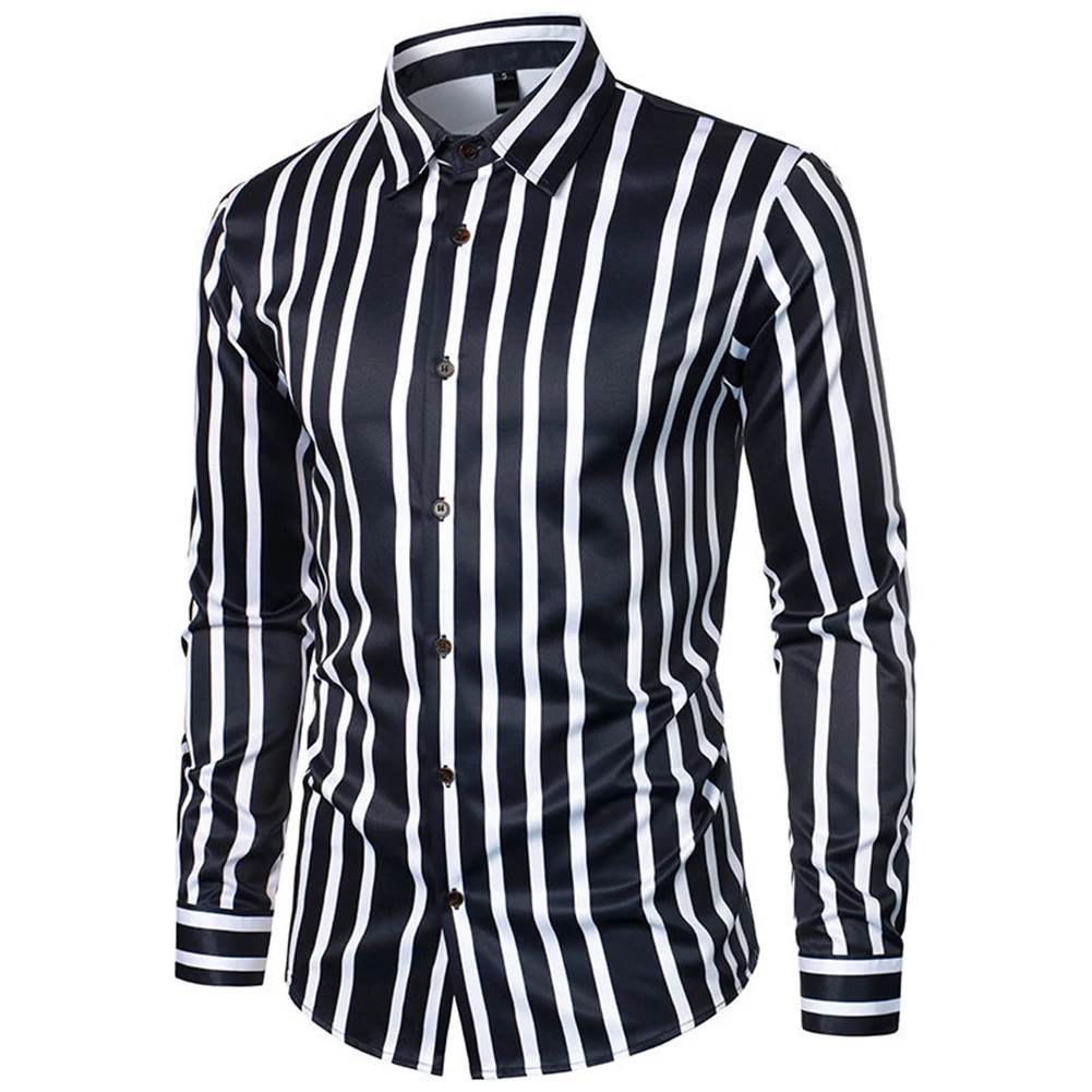 Trendy Men's Oversized Retro Button Down Striped Shirts Long Sleeve Lapel Tops for Outdoor Work Fashionable Blouse
Trendy Men's Oversized Retro Button Down Striped Shirts Long Sleeve Lapel Tops for Outdoor Work Fashionable Blouse
