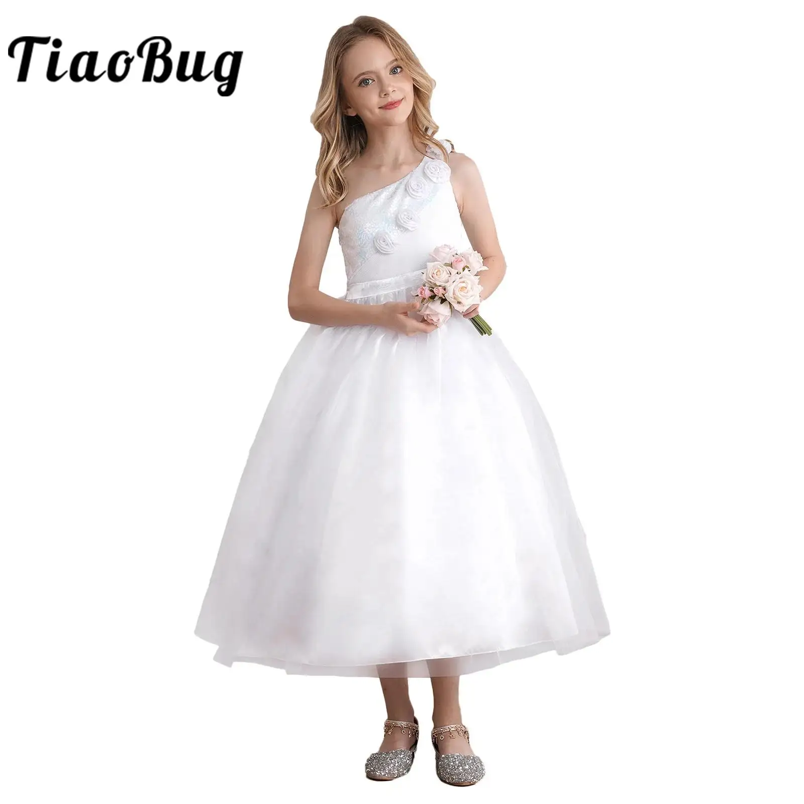 White Flower Girl Wedding Dress Kids Prom Party Gown Elegant Dresses for Birthday Princess Baptism Formal Occassional Costumes
White Flower Girl Wedding Dress Kids Prom Party Gown Elegant Dresses for Birthday Princess Baptism Formal Occassional Costumes