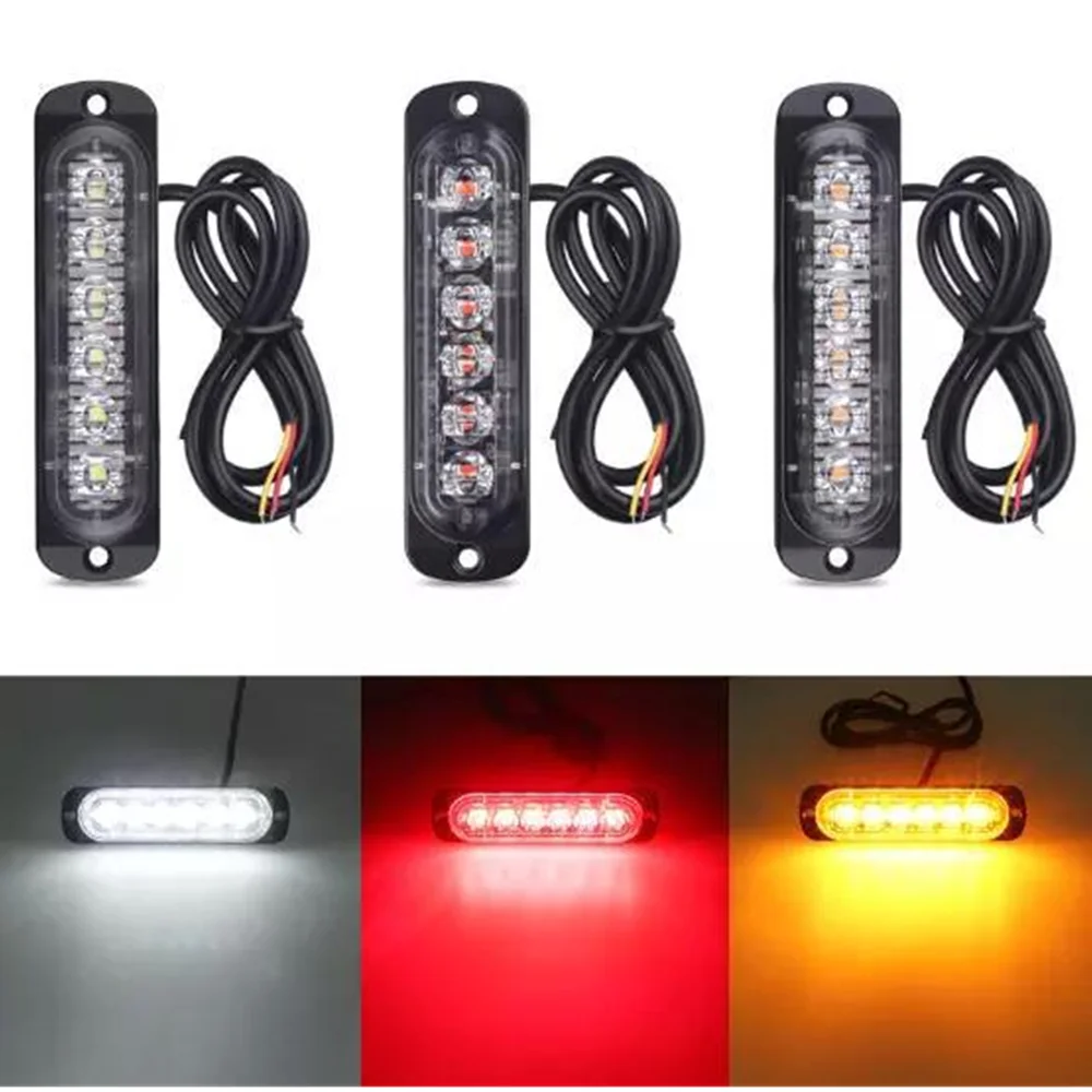 

6 LED Light Bar Work Lamp Driving Fog Lights 12V-24V Spot Beam Offroad SUV 4WD Auto Car Boat Truck ATV LED Headlights