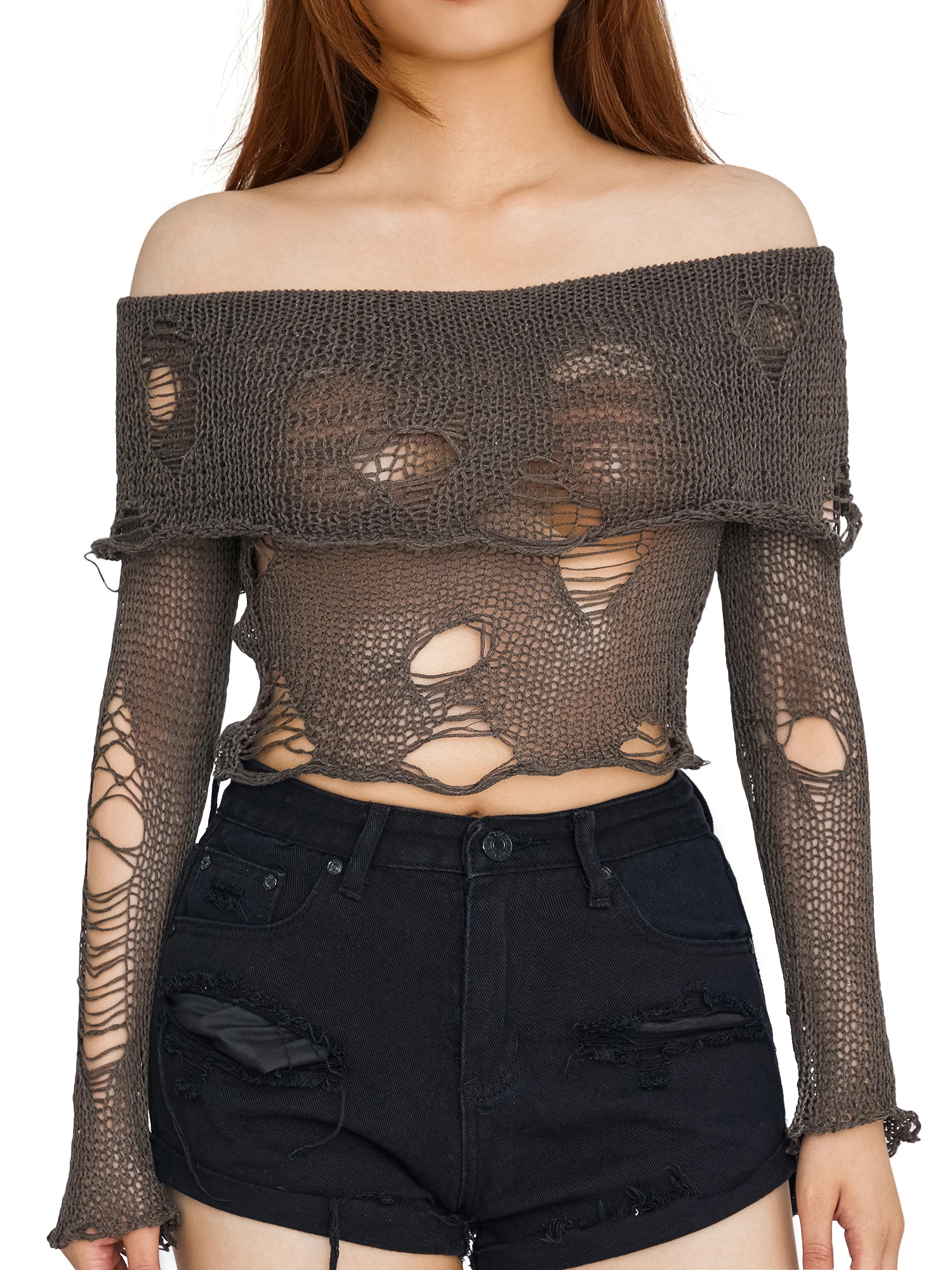 Women s Summer Long Sleeve Crochet Top with Cutout Design - Hollow Out Knit Pullover for Streetwear Beach Cover Up and Y2K
Women s Summer Long Sleeve Crochet Top with Cutout Design - Hollow Out Knit Pullover for Streetwear Beach Cover Up and Y2K