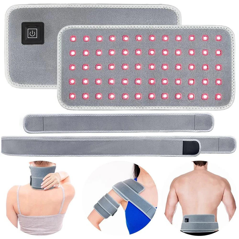 

Red Light Belt for tired Relief 660nm And 850nm Red Infrared Light Pad for Waist,Back,Abdomen,Knees,Wrists Joints Muscle