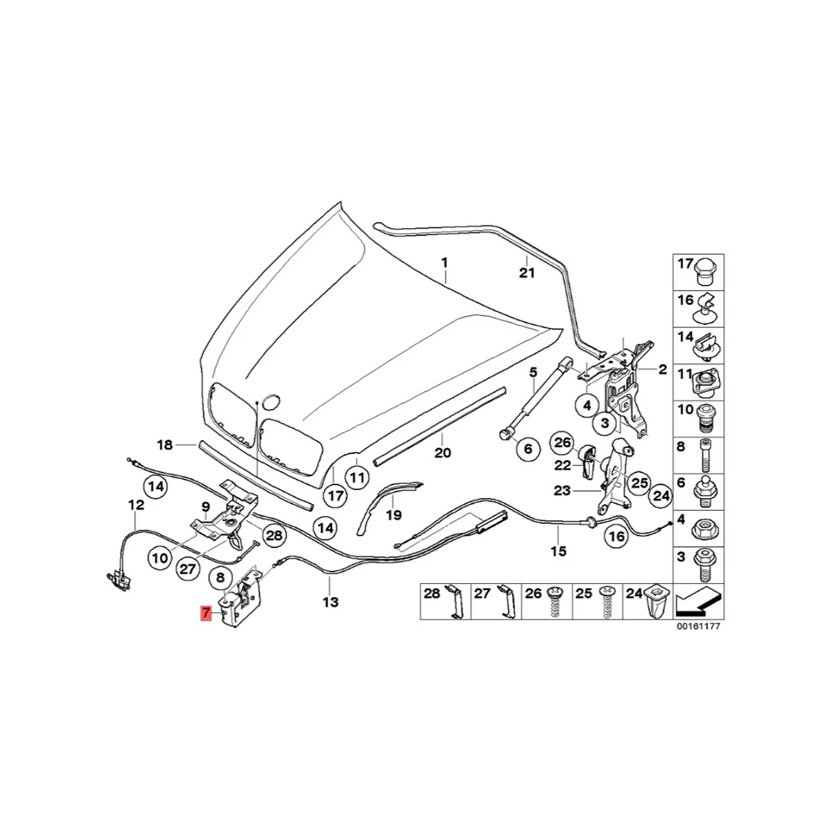 Car Front Hood Lock Latch Safety Catch 51237178753 for BMW E70 X5 E71 E72 X6 2008-2014 Lock Cylinder Cover Bonnet
Car Front Hood Lock Latch Safety Catch 51237178753 for BMW E70 X5 E71 E72 X6 2008-2014 Lock Cylinder Cover Bonnet