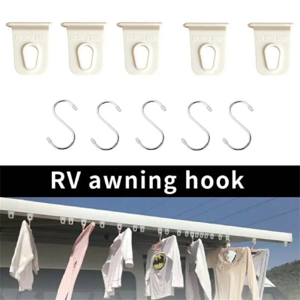 10 Pcs White Universal Awning Coat Hook Hook Racks Suitable For RV Camping Caravan Party Light Stand Awnning Hook
10 Pcs White Universal Awning Coat Hook Hook Racks Suitable For RV Camping Caravan Party Light Stand Awnning Hook