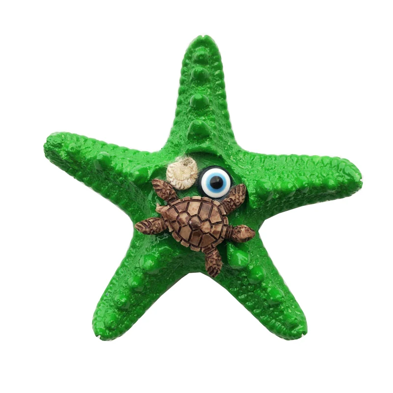 

Fridge Magnet Türkiye Green Starfish Creative Cultural Landscape Decoration Message Sticker Tourist Souvenir