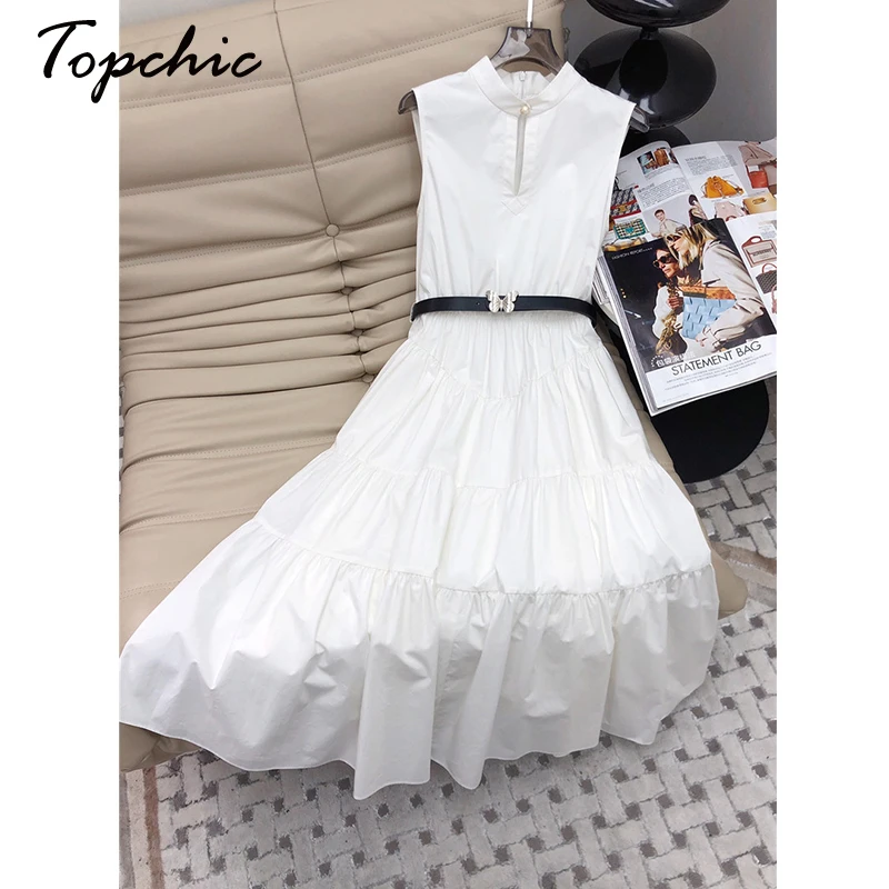 Elegant Sashes Pleated Long Dresses for Women 2024 New Collection Sleeveless White Black Cotton Maxi Dress Spring Summer Clothes
Elegant Sashes Pleated Long Dresses for Women 2024 New Collection Sleeveless White Black Cotton Maxi Dress Spring Summer Clothes