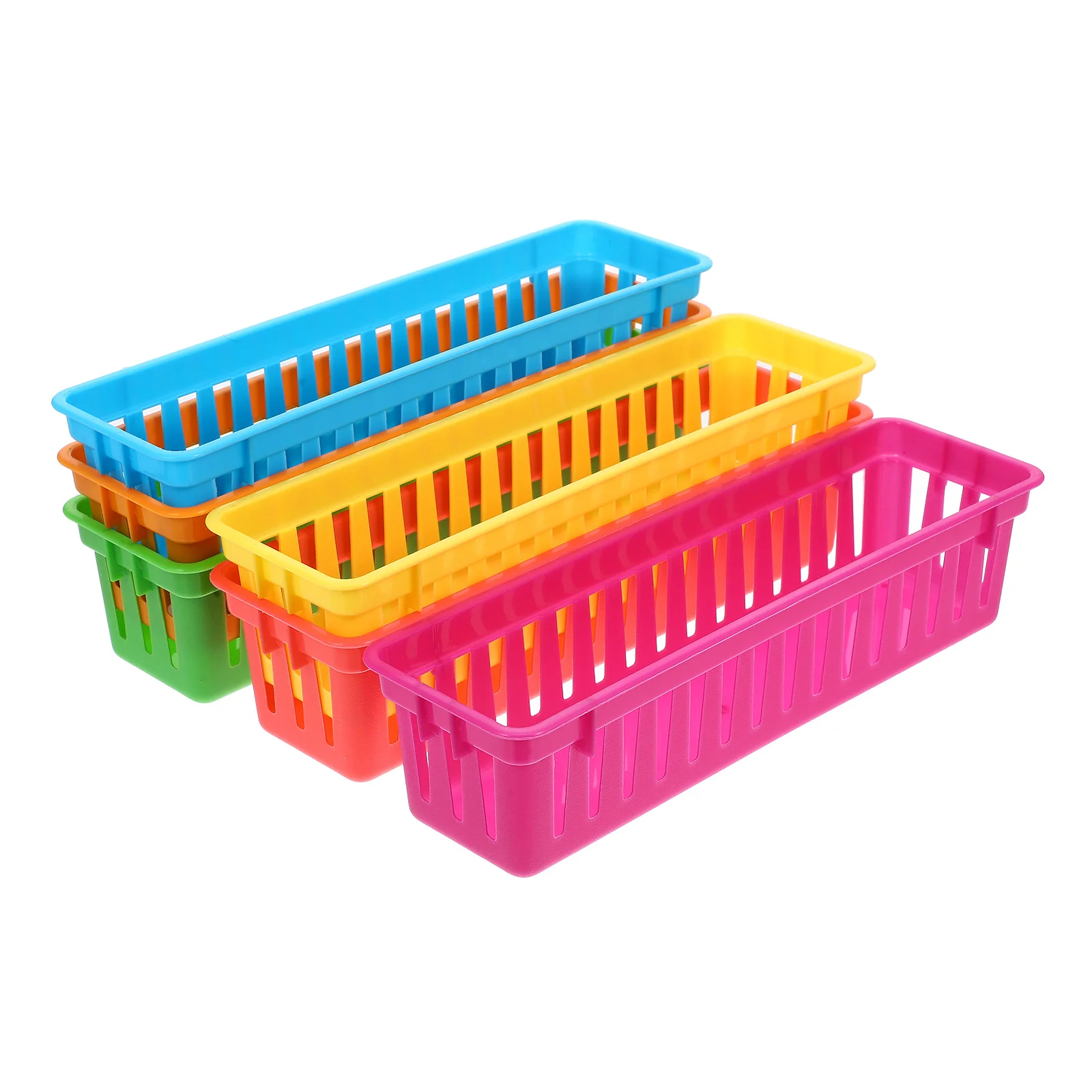 6 Pcs Basket Plastic Desk Pencil Holder Stationery Colorful Classroom Supplies Storage Organizer Baskets for Reusable Pencils
6 Pcs Basket Plastic Desk Pencil Holder Stationery Colorful Classroom Supplies Storage Organizer Baskets for Reusable Pencils