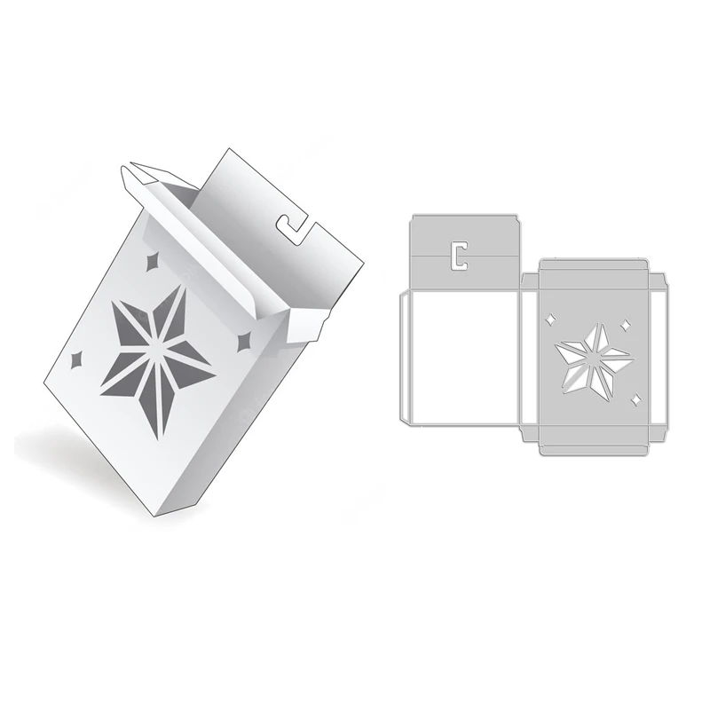 New 2023 Box with Star Pattern Mini 3D Box Metal Cutting Dies for Scrapbooking Paper Making Frame Card Craft Supplies
New 2023 Box with Star Pattern Mini 3D Box Metal Cutting Dies for Scrapbooking Paper Making Frame Card Craft Supplies