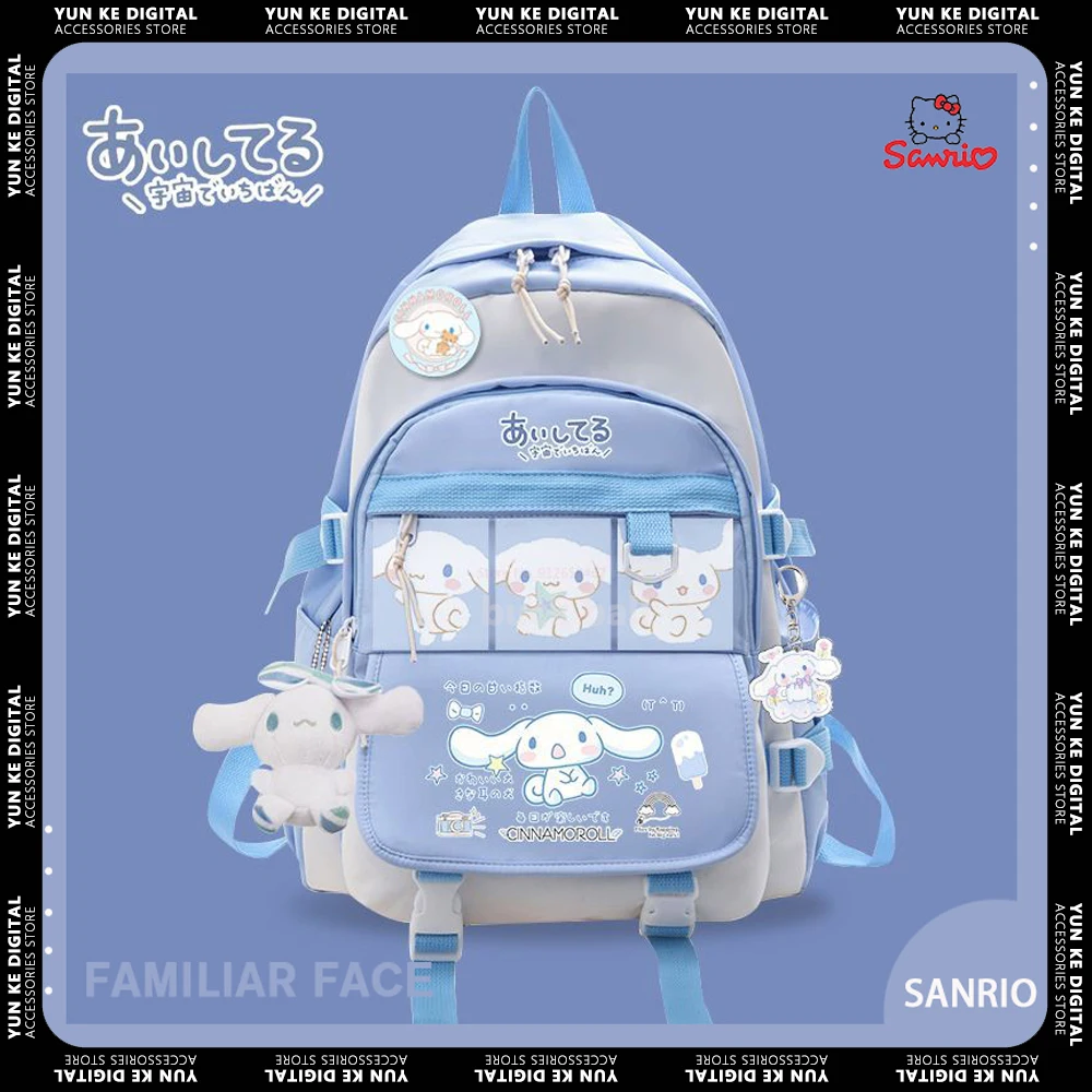 Sanrio Cinnamoroll Backpack Kawaii Plush Toy Anime Bag Children Girl Black Blue Schoolbag Student School Large Computer Bag Gift
Sanrio Cinnamoroll Backpack Kawaii Plush Toy Anime Bag Children Girl Black Blue Schoolbag Student School Large Computer Bag Gift