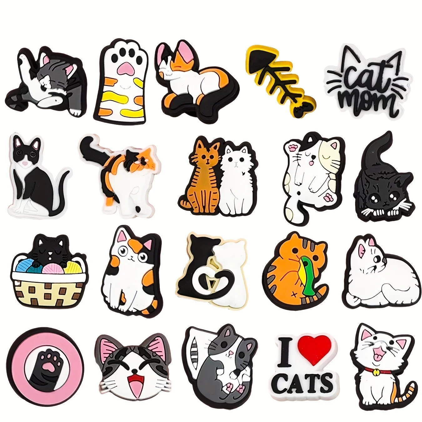 20 pieces of cute cat hole shoe accessories, creative decoration, shoe and boot decorations
20 pieces of cute cat hole shoe accessories, creative decoration, shoe and boot decorations