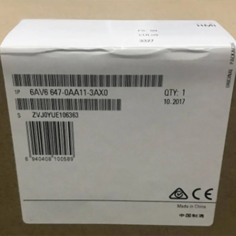 В коробке для Siemens 6AV6647-0AA11-3AX0 HMI Сенсорный экран 6AV6 647-0AA11-3AX0
В коробке для Siemens 6AV6647-0AA11-3AX0 HMI Сенсорный экран 6AV6 647-0AA11-3AX0