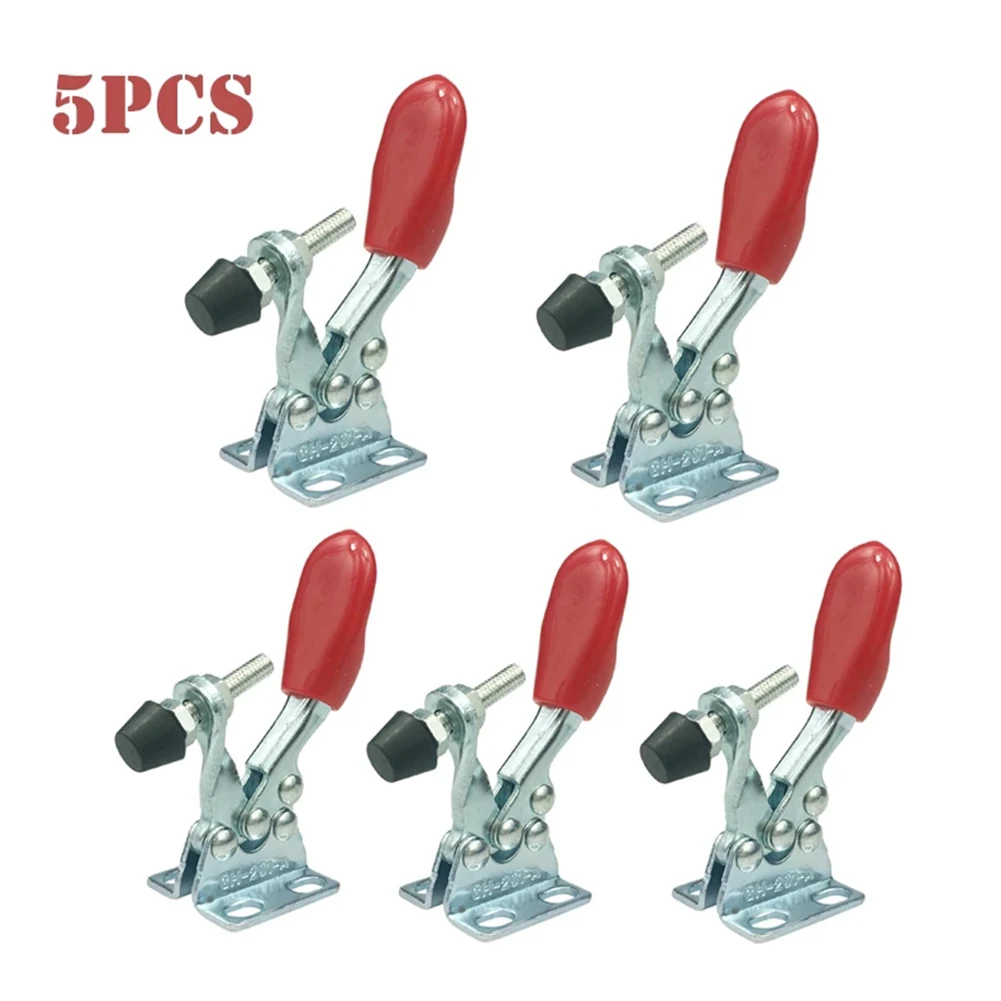 5Pcs GH-201A 27kg Toggle Clamp Quick Release Vertical Horizontal Type U-shaped Hand Tool Carpentry Presses Woodworking Joinery
5Pcs GH-201A 27kg Toggle Clamp Quick Release Vertical Horizontal Type U-shaped Hand Tool Carpentry Presses Woodworking Joinery