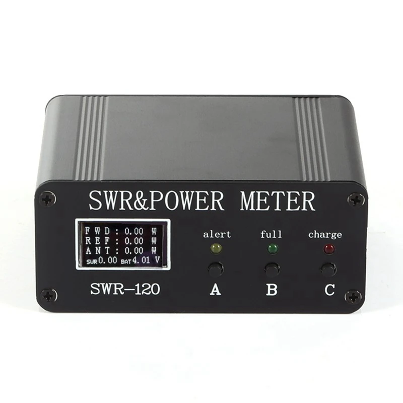 

1 шт. SWR HF короткая волна стоящая фотозона и измеритель мощности + батарея + OLED FM AM CW SSB с кнопкой 0,5 Вт-120 Вт черный