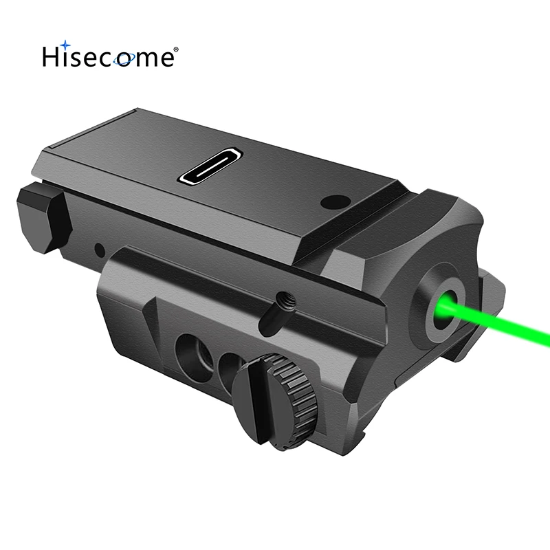 

Тактический лазерный прицел в зеленую точку, красный, синий, фиолетовый лазерный луч, перезаряжаемый тип для прицела, пистолета Glock, пистолета, страйкбола, охоты