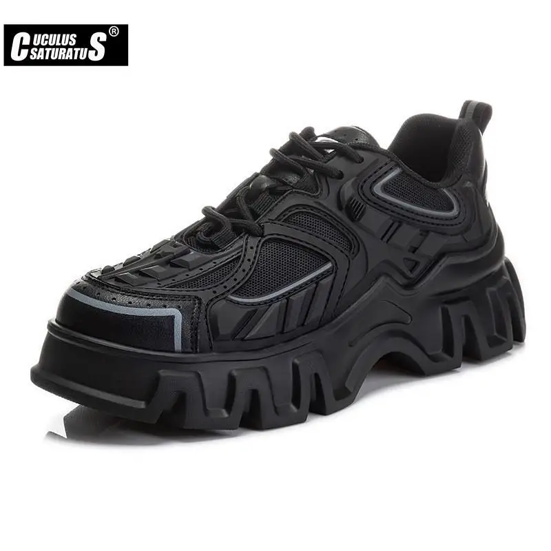 Women Genuine Leather Chunky Sneakers Women 2022 Spring Autumn Thick Sole Sport Shoes Black Fashion Casual Dad Shoes Women Flats
Women Genuine Leather Chunky Sneakers Women 2022 Spring Autumn Thick Sole Sport Shoes Black Fashion Casual Dad Shoes Women Flats