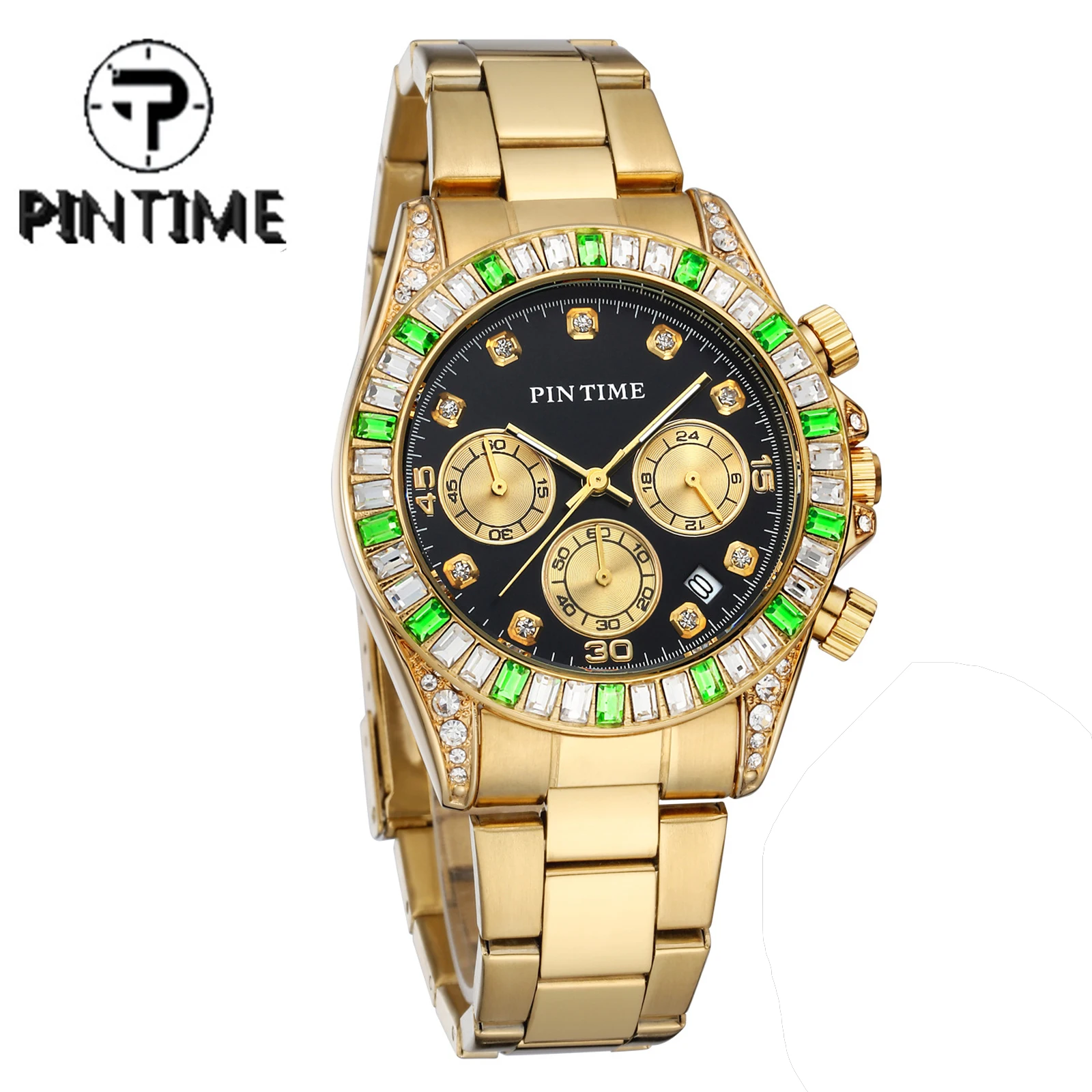 Luxury Top Brand Quartz Watch For Men Full Diamond Colorful Chronograph Military Watches Man Clock Male Wristwatch Reloj Hombre
Luxury Top Brand Quartz Watch For Men Full Diamond Colorful Chronograph Military Watches Man Clock Male Wristwatch Reloj Hombre