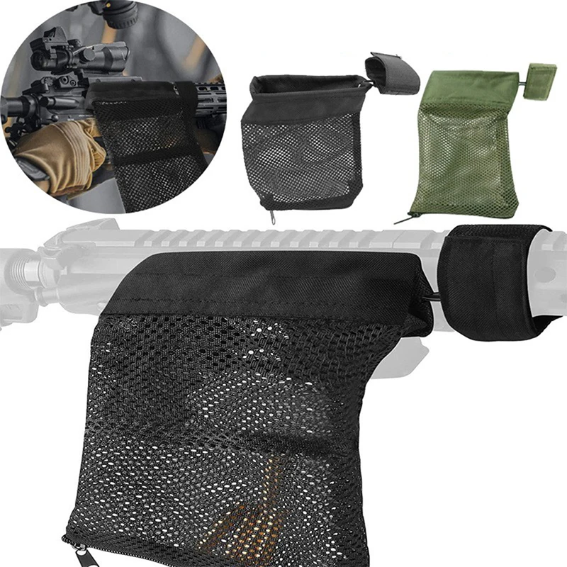 

Ammo Brass Shell Catcher Mesh Trap Nylon Mesh Bag Capture Black Collection Bag Hunting Bullet Shell Bag Military Gear