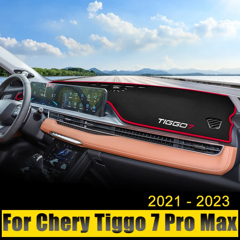 

For Chery Tiggo 7 Pro Max 2021 2022 2023 Hybrid Car Dashboard Cover Avoid Light Pad Sun Shade Anti-UV Carpets Case Non-Slip Mats