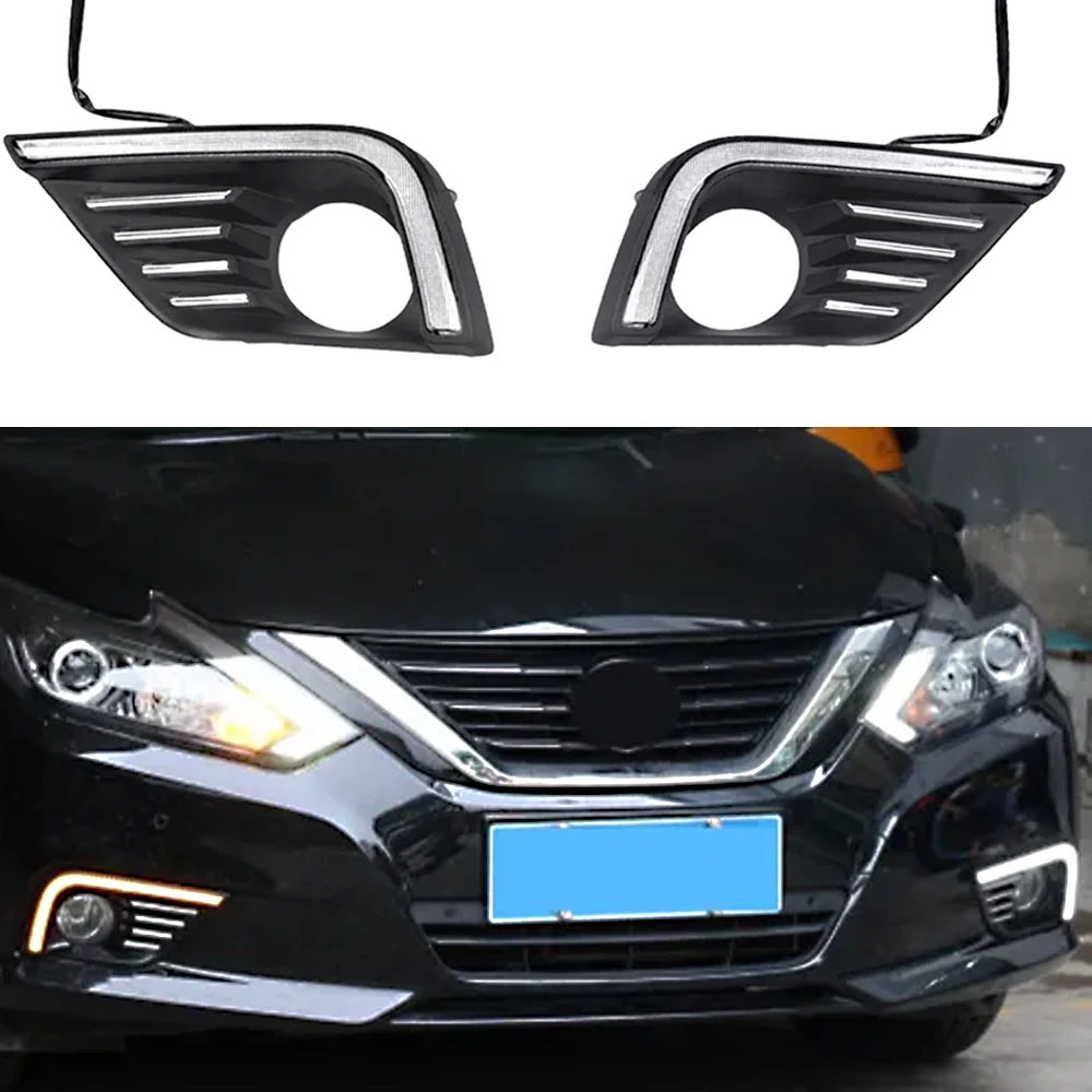 Car LED Daytime Running Lights DRL For Nissan Altima 2017-2018 LED Lights For Vehicles Car Accessory Interior Replacement Parts
Car LED Daytime Running Lights DRL For Nissan Altima 2017-2018 LED Lights For Vehicles Car Accessory Interior Replacement Parts