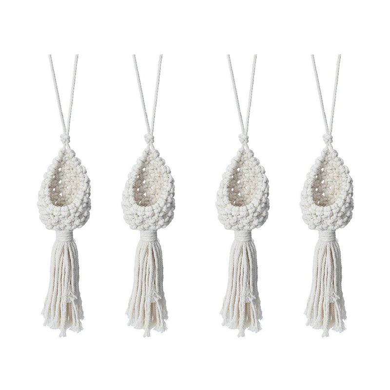 4X Boho Macrame Air Plant Hanger Tillandsia Hanging Basket Rope Holder Flower Home Decor (10CM)
4X Boho Macrame Air Plant Hanger Tillandsia Hanging Basket Rope Holder Flower Home Decor (10CM)