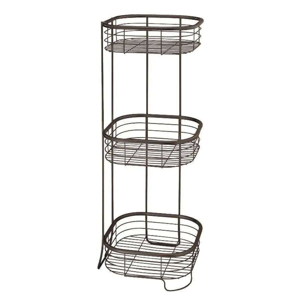 3 Tier Metal Wire Corner Shower Caddy Organizer 9.5" x 26.25" Bronze Bathroom Storage Shampoo Conditioner Soap Razors
3 Tier Metal Wire Corner Shower Caddy Organizer 9.5" x 26.25" Bronze Bathroom Storage Shampoo Conditioner Soap Razors
