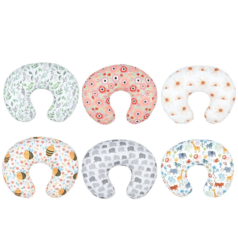 

Baby Nursing Pillow Case Newborn Pillow Cover Maternity Breastfeeding Pillowcase Print Ushape Nursing Pillow Breathable