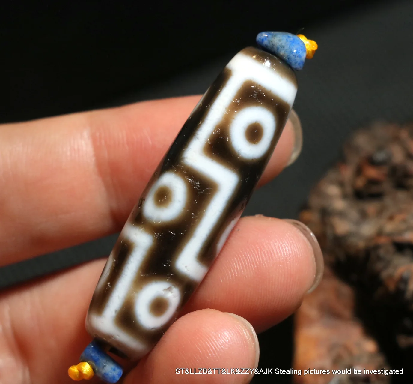 A Magic Power Energy Tibetan Old Agate 9 Eye of Kingdom totem dZi Bead Pendant Amulet Talisman Timestown Top
A Magic Power Energy Tibetan Old Agate 9 Eye of Kingdom totem dZi Bead Pendant Amulet Talisman Timestown Top