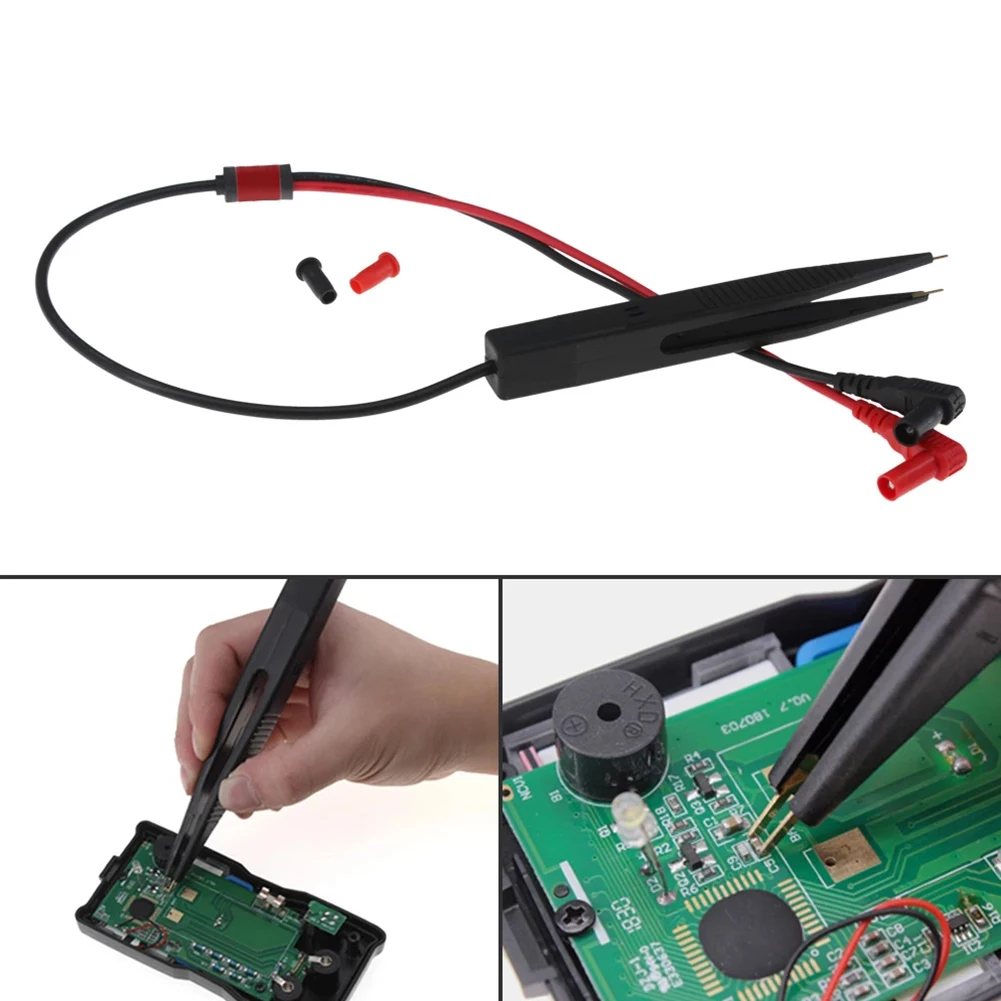 2pcs Chip Test Clip For Resistor Capacitor SMD Components 15mm Plug Multimeter Probe Tweezers Patch Capacitance Inductance Clip
2pcs Chip Test Clip For Resistor Capacitor SMD Components 15mm Plug Multimeter Probe Tweezers Patch Capacitance Inductance Clip