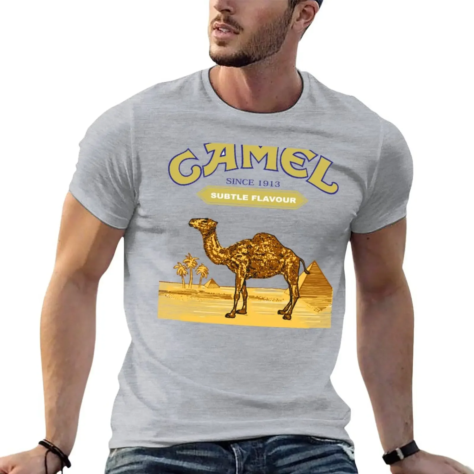 

Camel Cigarettes T-shirt plain kawaii clothes boys animal print black t-shirts for men