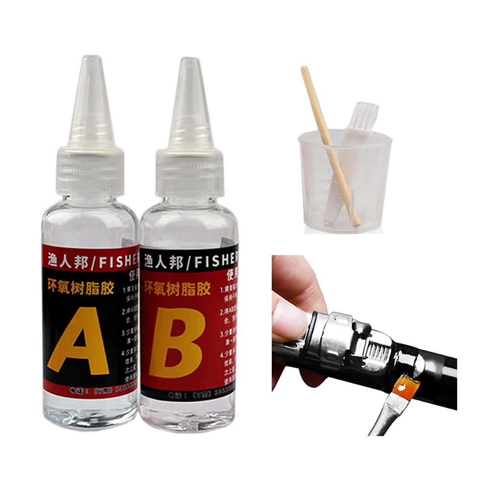 2pcs 10ml Fishing Rod Glues Epoxy Resin AB Glue Transparent Guide Ring Glue DIY Fishing Rod Tips Rod Guide Rings Repair Tools
2pcs 10ml Fishing Rod Glues Epoxy Resin AB Glue Transparent Guide Ring Glue DIY Fishing Rod Tips Rod Guide Rings Repair Tools