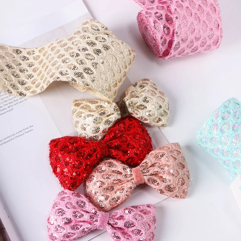 7CM Glitter Sequin Net Hollow Ribbon Single Face For DIY Hairbow Accessories Pet Collar Handcrafts Supplies Kawaii Cotton Tulle
7CM Glitter Sequin Net Hollow Ribbon Single Face For DIY Hairbow Accessories Pet Collar Handcrafts Supplies Kawaii Cotton Tulle