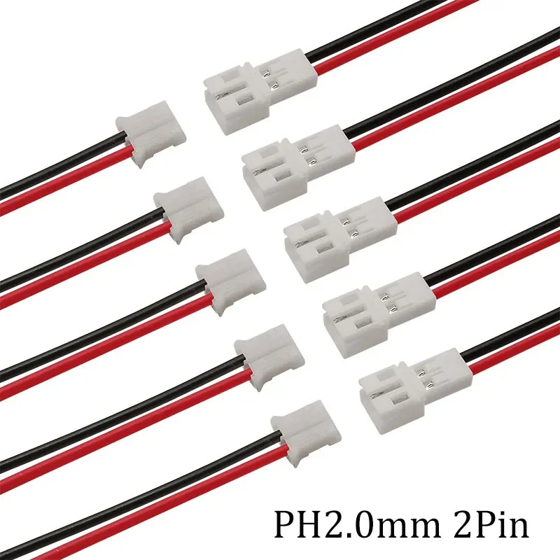 1/2/5Pair PH2.0 2Pin JST Wire Connectors Pitch 2.0mm JST 2P Micro Male Plug Female Jack DIY Electrical Cable Adapter 10/15/ 20CM
1/2/5Pair PH2.0 2Pin JST Wire Connectors Pitch 2.0mm JST 2P Micro Male Plug Female Jack DIY Electrical Cable Adapter 10/15/ 20CM